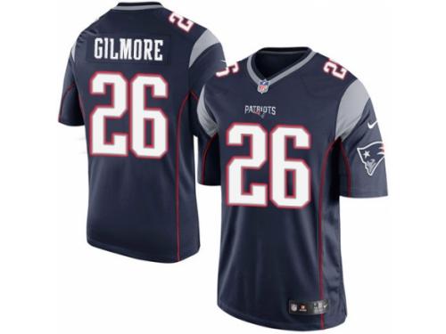 Youth Nike New England Patriots #26 Stephon Gilmore Limited Navy Blue Team Color NFL Jersey
