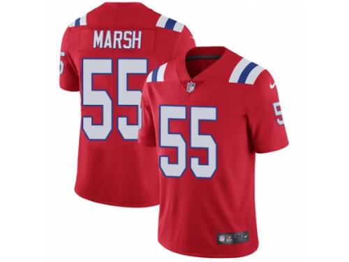 Youth Nike New England Patriots #55 Cassius Marsh Red Alternate Vapor Untouchable Limited Player NFL Jersey
