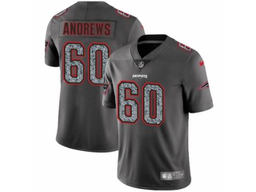 Youth Nike New England Patriots #60 David Andrews Gray Static Vapor Untouchable Game NFL Jersey