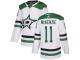 #11 Authentic Curtis McKenzie White Adidas NHL Away Men's Jersey Dallas Stars