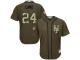 #24 Robinson Cano Green Baseball Youth Jersey New York Mets Salute to Service