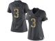 #3 Limited Drew Lock Black Football Women's Jersey Denver Broncos 2016 Salute to Service