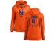 #4 Jed Lowrie Women's Orange Baseball - RBI New York Mets Pullover Hoodie