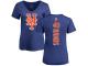 #40 Wilson Ramos Women's Royal Blue Baseball - Backer New York Mets T-Shirt