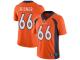 #66 Limited Dalton Risner Orange Football Home Men's Jersey Denver Broncos Vapor Untouchable