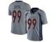#99 Limited Adam Gotsis Silver Football Men's Jersey Denver Broncos Inverted Legend