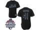 Black Tom Seaver Men #41 Majestic MLB New York Mets Fashion 2015 World Series Jersey