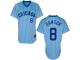 Blue Throwback Andre Dawson Men #8 Majestic MLB Chicago Cubs Cooperstown Jersey