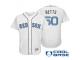 Boston Red Sox #50 Mookie Betts Majestic White Fashion 2016 Father's Day Cool Base Jersey