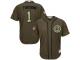 Cubs #1 Kosuke Fukudome Green Salute to Service Stitched Baseball Jersey