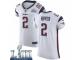 Elite Men's Brian Hoyer New England Patriots Nike Super Bowl LIII Vapor Untouchable Jersey - White