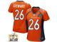 Game Darian Stewart WoMen Jersey - Denver Broncos #26 Home Orange Super Bowl 50 Bound Nike NFL