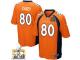 Game James Casey Men Jersey - Denver Broncos #80 Home Orange Super Bowl 50 Bound Nike NFL