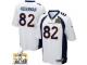 Game Jeff Heuerman Youth Jersey - Denver Broncos #82 Road White Super Bowl 50 Bound Nike NFL