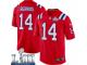 Game Men's Braxton Berrios New England Patriots Nike Alternate Super Bowl LIII Jersey - Red