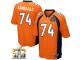 Game Ty Sambrailo Men's Jersey Denver Broncos 74 Home Orange Super Bowl 50 Bound Nike NFL
