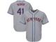 Grey  Tom Seaver Men's Jersey #41 Cool Base MLB New York Mets Majestic Road
