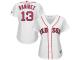 Hanley Ramirez Boston Red Sox Majestic Women's 2015 Cool Base Jersey - White