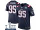 Legend Vapor Untouchable Men's Derek Rivers New England Patriots Nike Color Rush Super Bowl LIII Jersey - Navy
