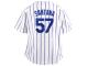 Majestic Johan Santana New York Mets Preschool Home Replica Player Jersey - White Royal Blue Pinstripe