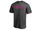 Men 2017 Mother's Day Boston Red Sox Pink Wordmark Heather Gray T-Shirt