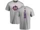 Men #4 Jed Lowrie Ash Baseball - Backer New York Mets T-Shirt