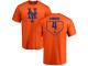 Men #4 Jed Lowrie Orange Baseball - RBI New York Mets T-Shirt
