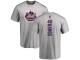 Men #40 Wilson Ramos Ash Baseball - Backer New York Mets T-Shirt
