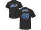 Men #40 Wilson Ramos Black Baseball - Name & Number New York Mets T-Shirt
