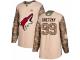 Men Adidas Arizona Coyotes #99 Wayne Gretzky Camo Veterans Day Practice NHL Jersey