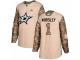 Men Adidas Dallas Stars #1 Gump Worsley Camo Veterans Day Practice NHL Jersey