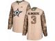Men Adidas Dallas Stars #3 John Klingberg Camo Veterans Day Practice NHL Jersey