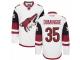 Men Arizona Coyotes #35 Louis Domingue White Road Stitched NHL Jersey