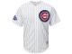 Men Autographed Chicago Cubs Javier Baez Majestic White World Series Champions Gold Program Jersey
