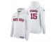 Men Boston Red Sox Dustin Pedroia Nike White Home Hoodie