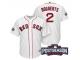 Men Boston Red Sox Xander Bogaerts #2 AL East Division Champions White 2016 Postseason Patch Cool Base Jersey