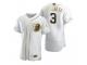 Men Chicago Cubs Daniel Descalso Nike White Golden Edition Jersey