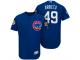 Men Chicago Cubs Jake Arrieta #49 Royal 2017 Spring Training Cactus League Patch Authentic Collection Flex Base Jersey