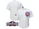 Men Chicago Cubs NL Central Champions White 2016 Postseason Patch Cool Base Jersey