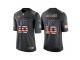 Men Denver Broncos #18 Peyton Manning Anthracite Salute to Service USA Flag Fashion Jersey