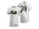Men New York Mets Edwin Diaz Nike White Golden Edition Jersey