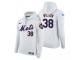 Men New York Mets Justin Wilson Nike White Home Hoodie