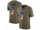 Men Nike Denver Broncos #7 John Elway Limited Olive/USA Flag 2017 Salute to Service NFL Jersey