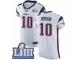Men Nike New England Patriots #10 Josh Gordon White Vapor Untouchable Elite Player Super Bowl LIII Bound NFL Jersey