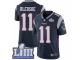 Men Nike New England Patriots #11 Drew Bledsoe Navy Blue Team Color Vapor Untouchable Limited Player Super Bowl LIII Bound NFL Jersey