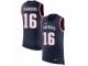 Men Nike New England Patriots #16 Andrew Hawkins Limited Navy Blue Rush Player Name & Number Tank Top NFL Jersey