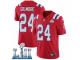 Men Nike New England Patriots #24 Stephon Gilmore Red Alternate Vapor Untouchable Limited Player Super Bowl LII NFL Jersey