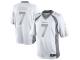 Men Nike NFL Denver Broncos #7 John Elway White Platinum Limited Jersey
