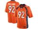Men Nike NFL Denver Broncos #92 Sylvester Williams Home Orange Limited Jersey