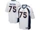Men's Game Menelik Watson #75 Nike White Road Jersey - NFL Denver Broncos